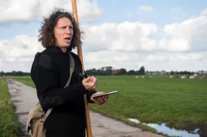 Waterlinieloop met polderwachter Foto geüpload door gebruiker Stichting Liniebreed Ondernemen.