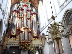 Grote of Sint-Bavokerk Haarlem Het indrukwekkende Müllerorgel. Foto: DagjeWeg.NL