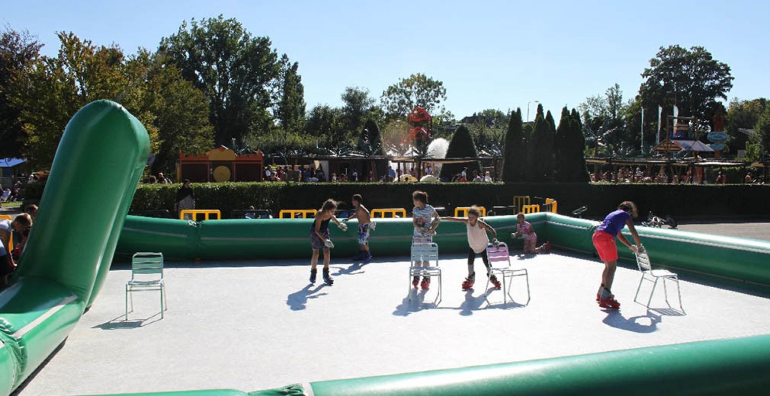 Trotseer deze zomer de schaatsbaan in Linnaeushof! Foto: Linnaeushof.