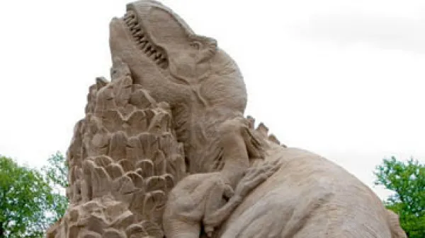 Zandsculpturen bewonderen