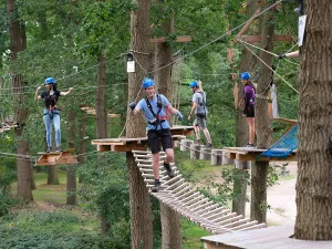 Op avontuur in het klimbos. Foto: Natuurlijk Heidepark © Henny in de Wal