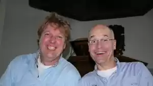 Harm en Roelof in de Speulkoel foto: Harm en Roelof