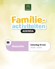 Mascotte bij McDonald_s Appingedam Foto: McDonald's Appingedam