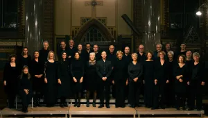 Photonen zingt Amore & Addio! met cello-solist Photonen Vocaal Ensemble. Foto: Rem Berger
