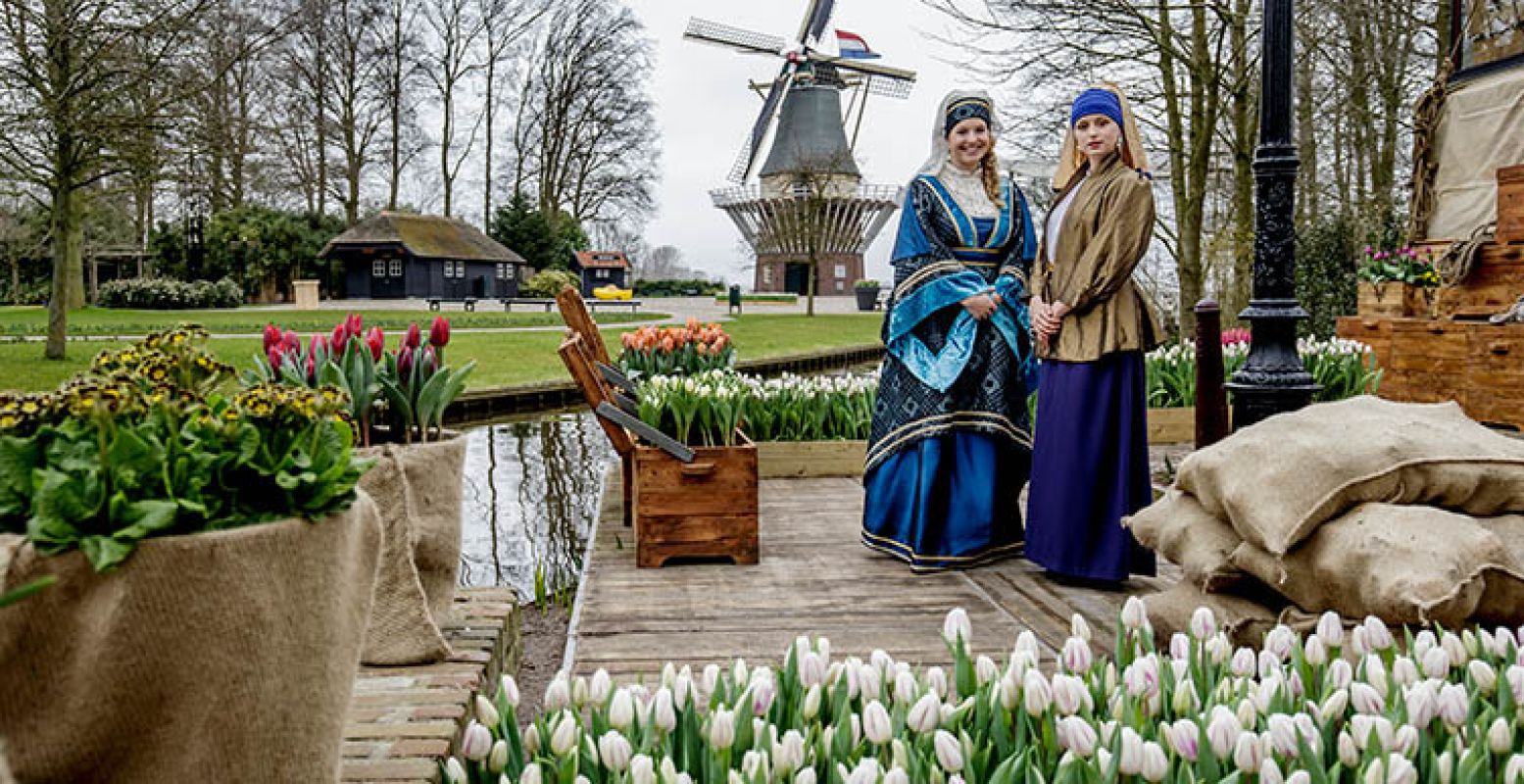 Tot en met 16 mei staat Keukenhof in het teken van de Gouden Eeuw. Foto: Keukenhof.