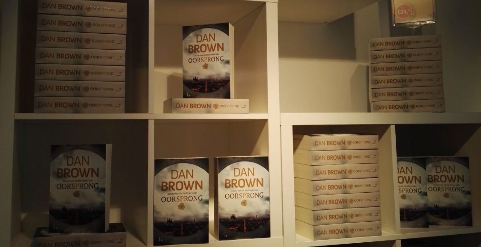Het boek  Oorsprong  van Dan Brown. Foto: AKO