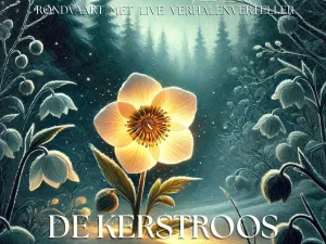 Rondvaart Urecht met verhaal: De Kerstroos Foto AI gegenereerd en bewerkt door Rederij Schuttevaer
