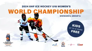 2024 IIHF WK ijshockey U18 vrouwen Regio Heerenveen 'n Gouden Plak. Foto: eigen beeldbankFoto geüpload door gebruiker.