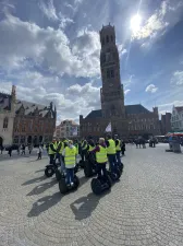 Met de Segway door monumentaal Brugge. Foto: Segway Brugge