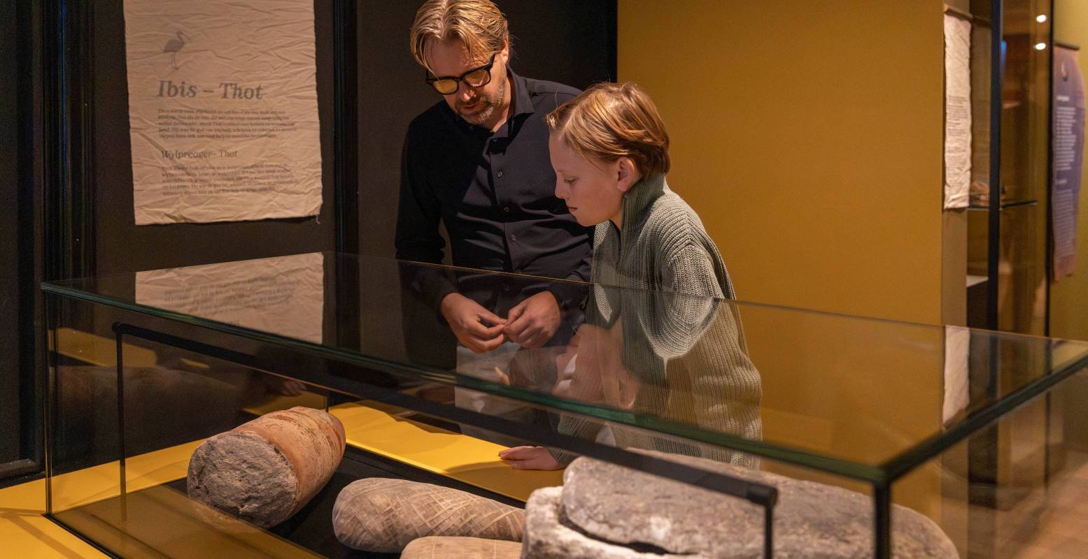 Overal mummiemysteries in het Natuurmuseum. Foto: Natuurmuseum Fryslân ©