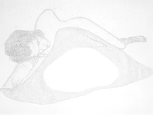 Amparo Sard, 2018, geperforeerd papier, 32 x 46,5 cm. Foto: Phoebus Rotterdam
