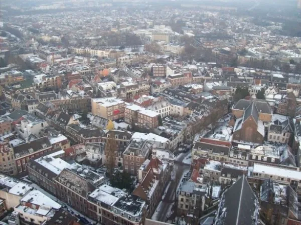 Fitness op een stadstoren in de voorjaarsvakantie