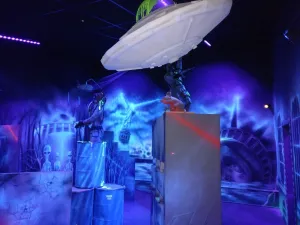 Spannende lasergamearena. Foto: Monkey Town Heerlen