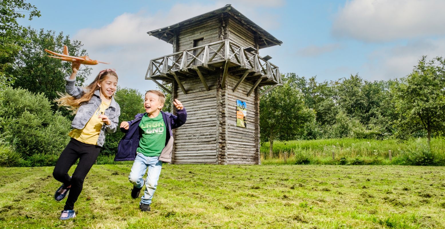 Het Romeins Limespad komt onder andere langs Vechten  (Fectio) waar één van de oudste Romeinse forten stond en een Romeinse wachttoren is nagebouwd. Foto: Jelle Verhoeks