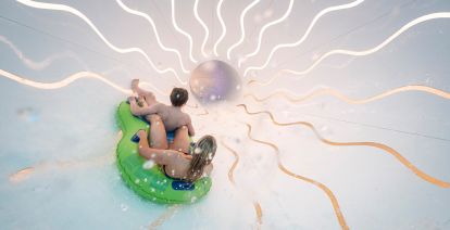 Saltato in Hof van Saksen is de langste trechterglijbaan ter wereld. Foto: Landal GreenParcs