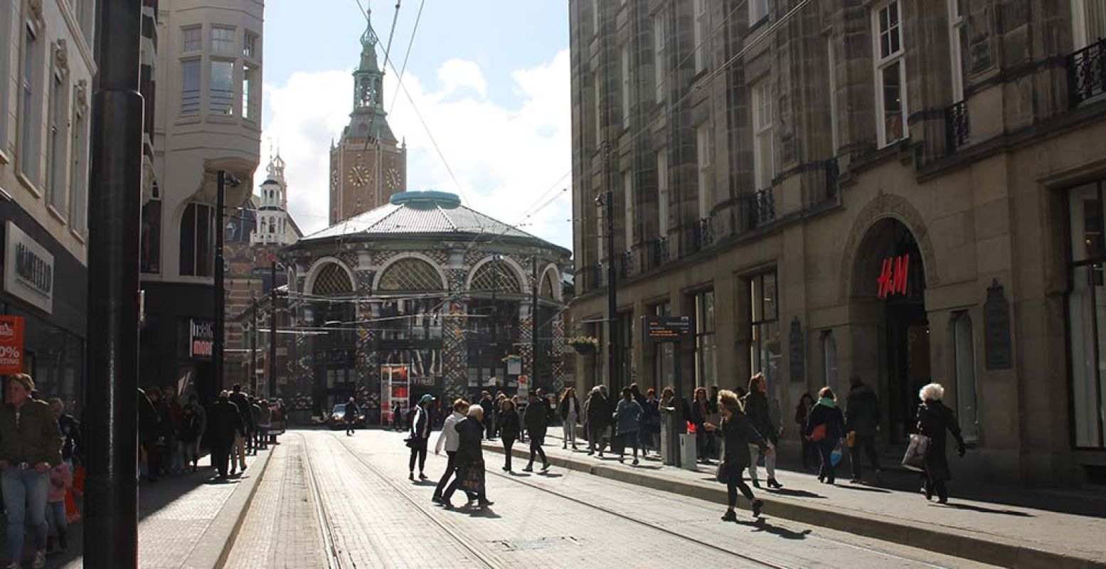 Winkelstraat in het centrum van Den Haag. Foto: Redactie DagjeWeg.NL.