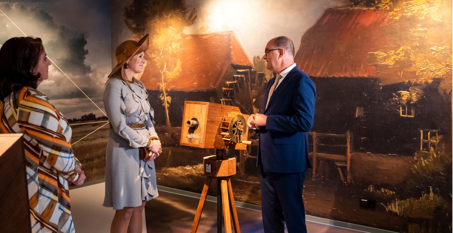 Koningin Máxima opende het Van Gogh Village Museum in Nuenen officieel op 16 mei 2023. Foto: Bart Verkuijlen, copyright LAVFotografie