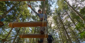 Buiten klimmen in deze klimbossen