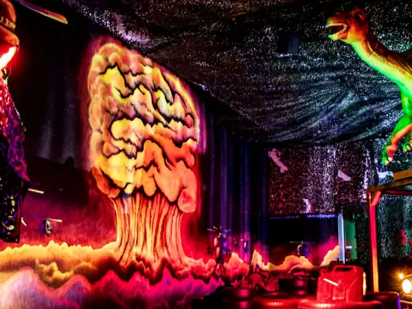 Ga jij lasergamen in het thema griezel of leger? Foto: Happy Days