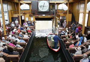 Museum BroekerVeiling Een doorvaargroenteveiling. Foto: Museum BroekerVeiling