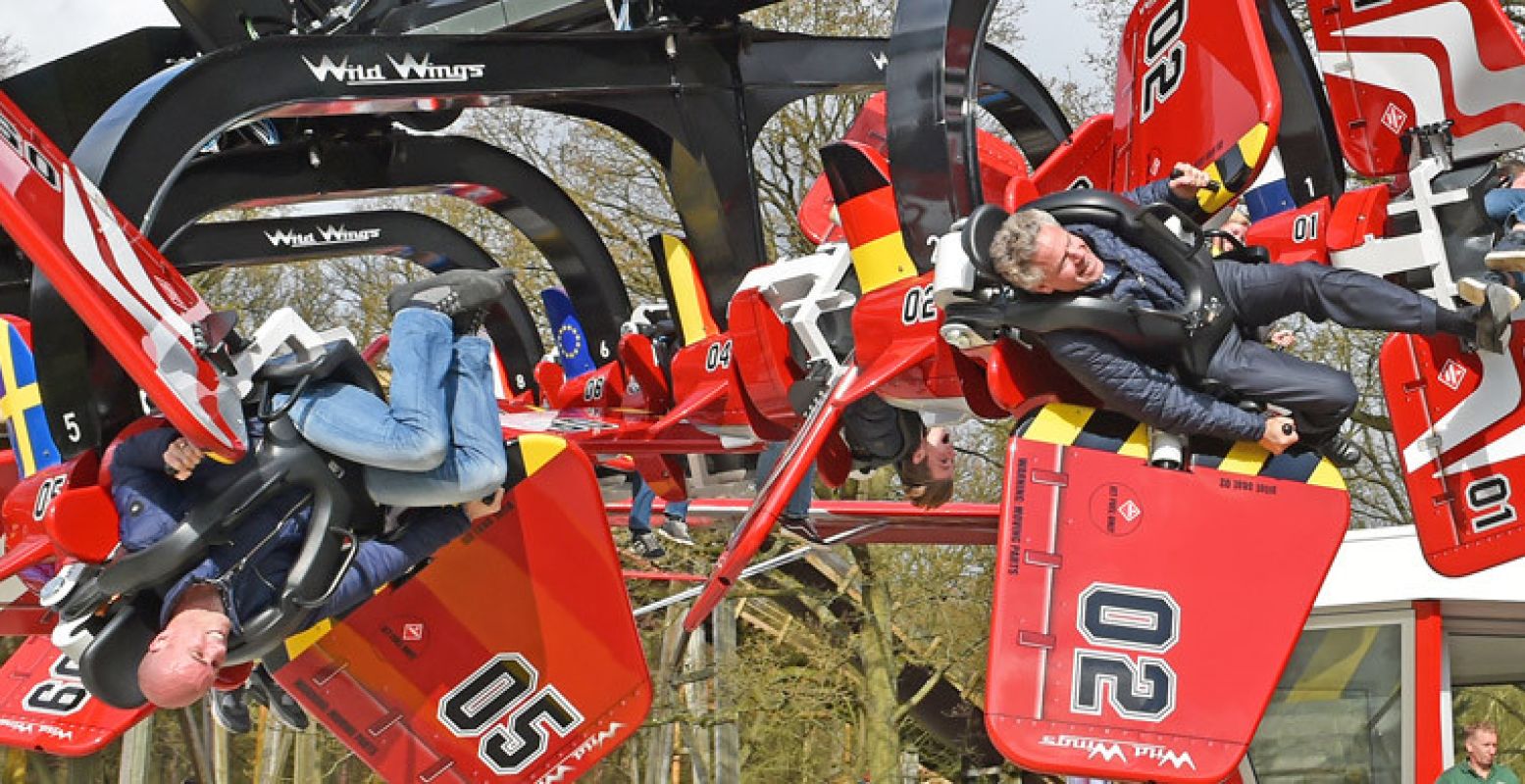 Wild Wings gaat lekker hard. Foto's: Duinrell