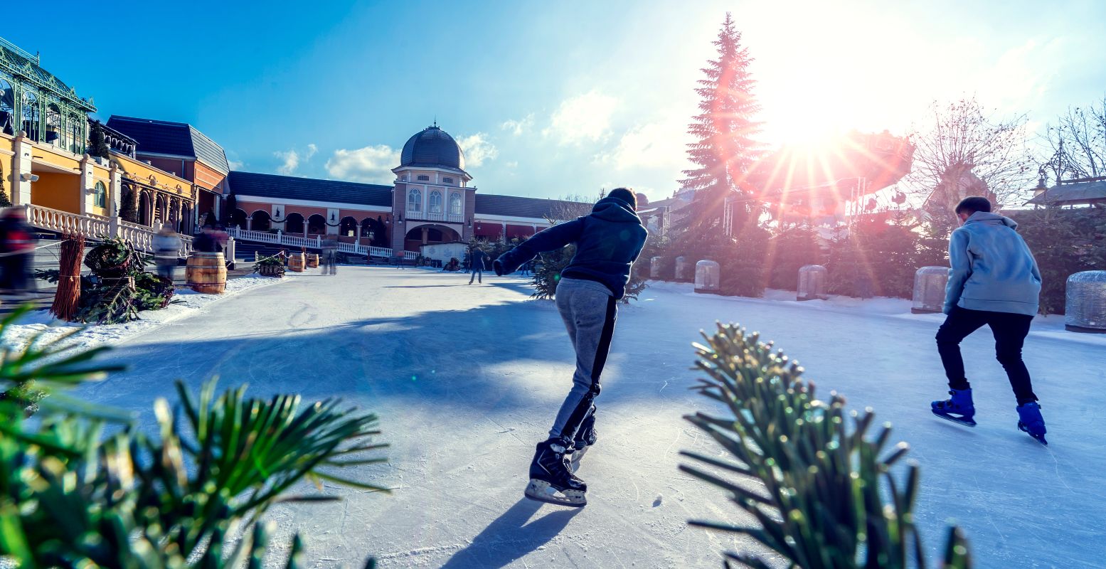 Schaats een rondje door een ware Wintertraum. Foto: Phantasialand