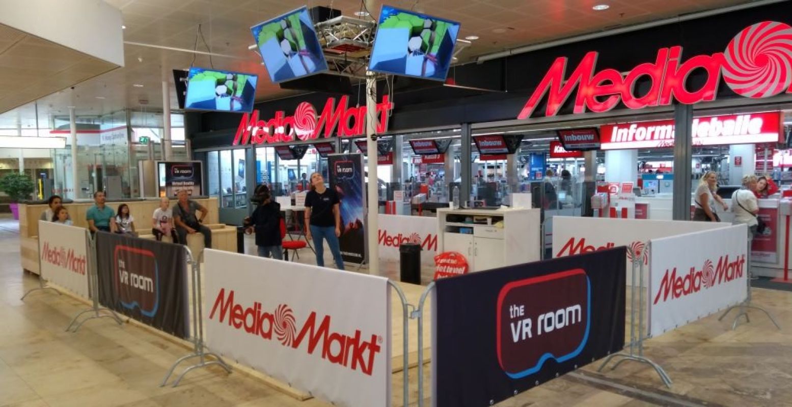 De MediaMarkt en The VR Room trakteren bezoekers in Utrecht op een unieke Virtual Reality experience. Foto: The VR Room.