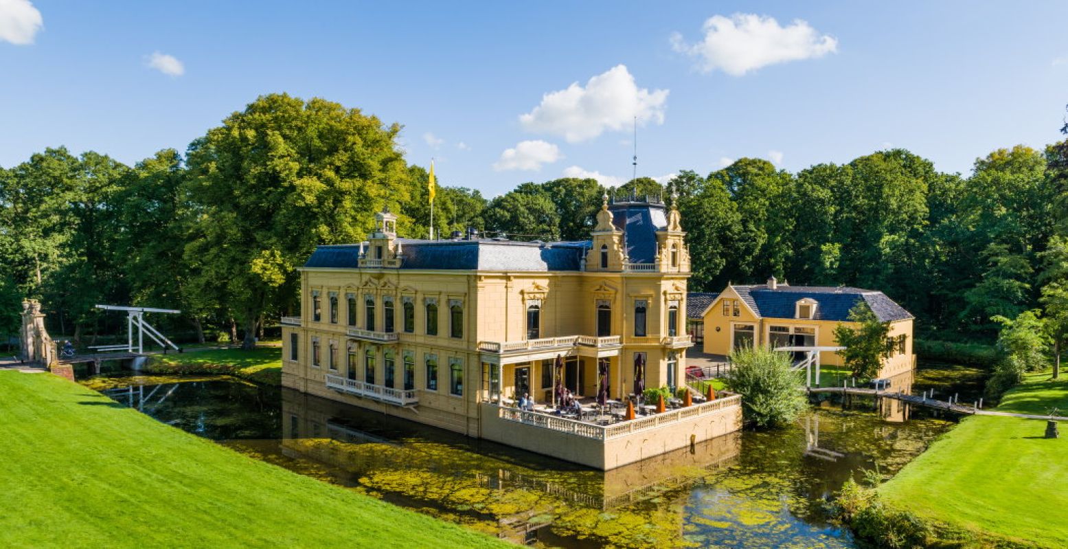 Vroeger was Rijtuigmuseum Nienoord een borg genaamd De Nijenoort, van jonkheer Wigbold van Ewsum. Foto: Museum Nienoord © Roelof Feringa.