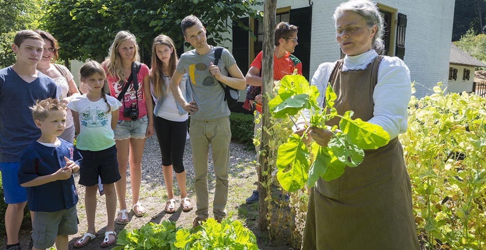 Moestuin bij de boerderij uit Varik. Foto: Nederlands Openluchtmuseum.