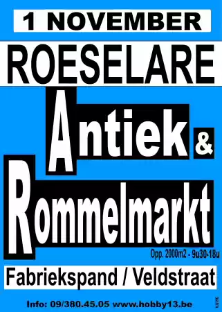 Antiek & Rommelmarkt te Roeselare Foto: De Dapper Eddy