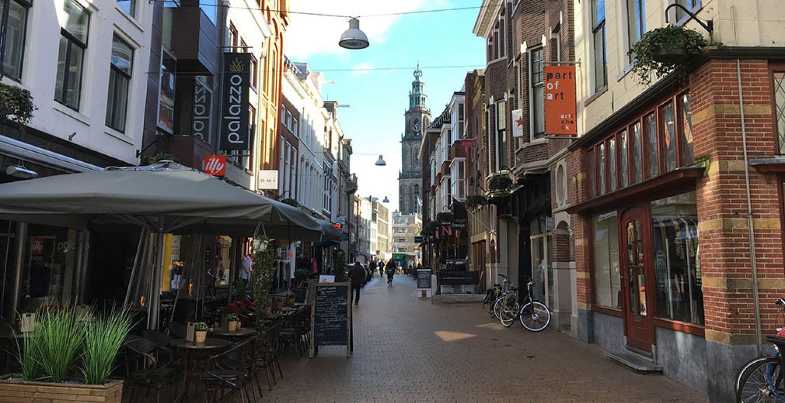 De Zwanestraat - Kromme Elleboog in Groningen is de leukste winkelstraat van 2016. Foto: De Kaaskop, Erik Vos.