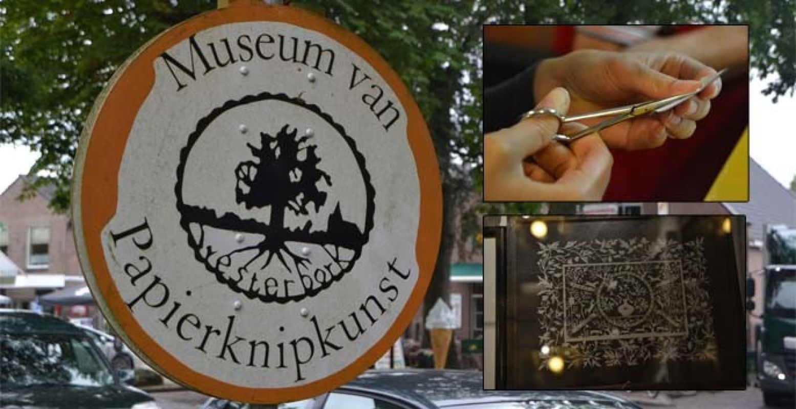 In Westerbork zit het kleine Museum voor de Papierknipkunst verstopt. Een verrassend museum om even binnen te lopen! Foto: DagjeWeg.NL