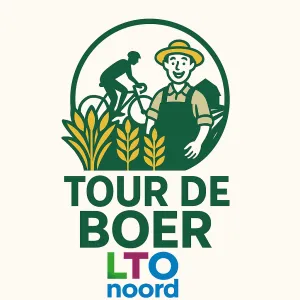 Tour de Boer 2025 - Fietsen langs het boerenland! Logo LTO Noord Tour de boer Foto: Kevin Mensen