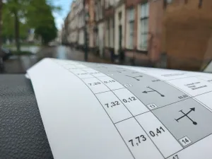 Het roadbook. Foto: Puzzeluitje.nl
