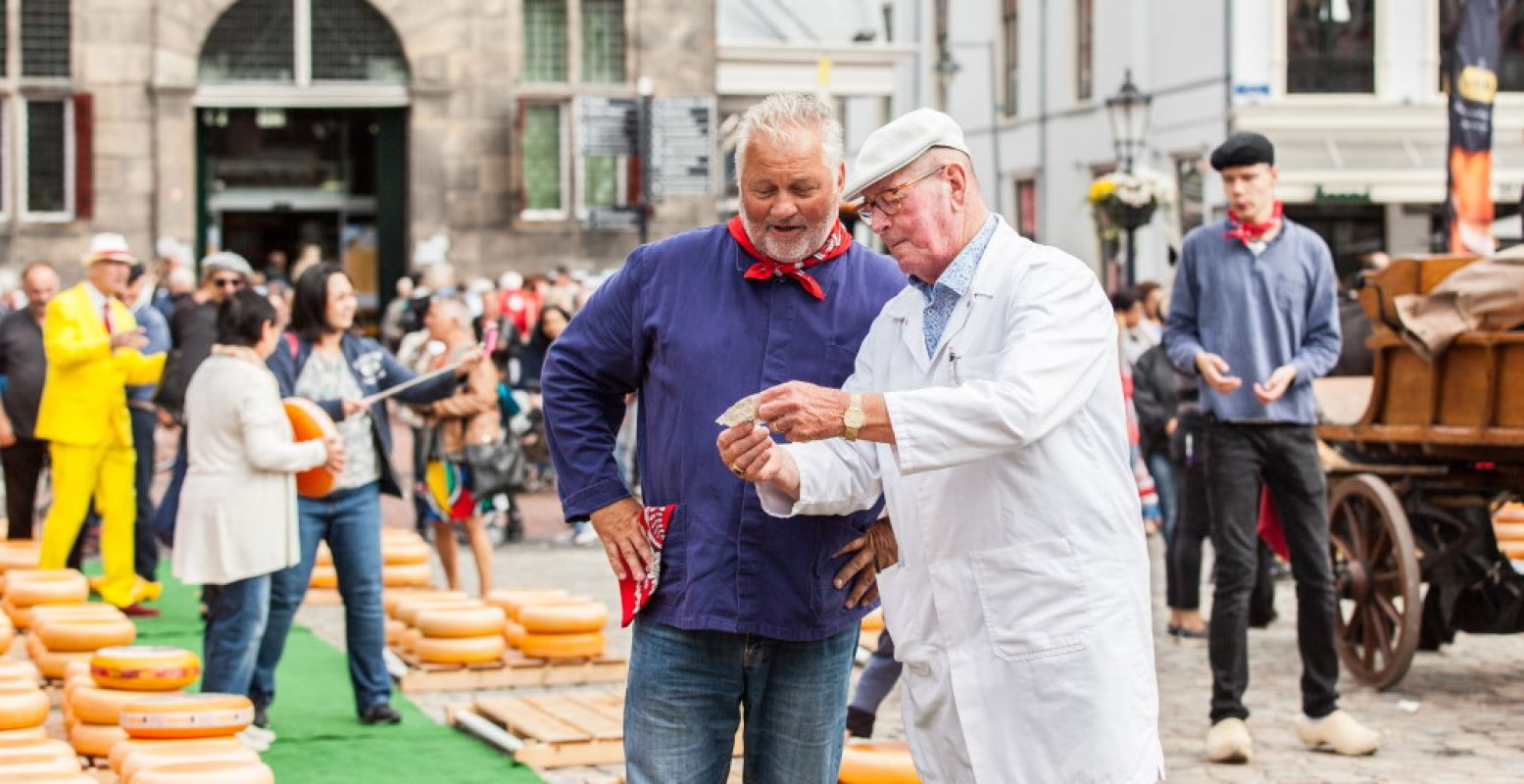 De Kaasmarkt in Gouda. Foto: VVV Gouda