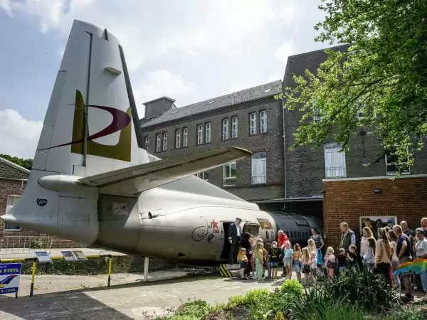 Start je reis met een virtuele vlucht in een echte Fokker 50 JetSTAR. Foto: Het Wereldpaviljoen
