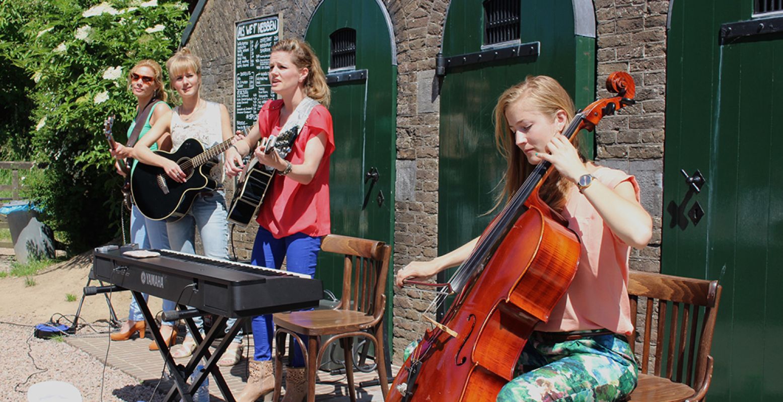 Het is weer Fortenfestival dit jaar! Met theater, film, rondleidingen, eten en drinken en natuurlijk muziek, zoals hier bij Fort Vuren. Foto: Fortenfestival