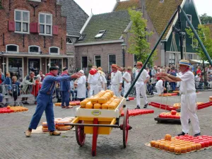 Kaasmarkt Edam Foto:  Laag Holland 