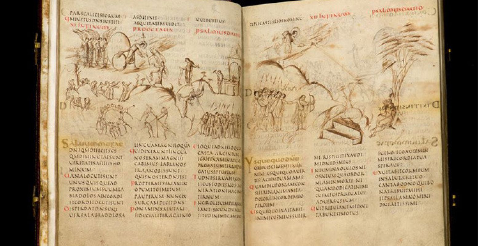 Het Utrechts Psalter. Foto: Museum Catharijneconvent