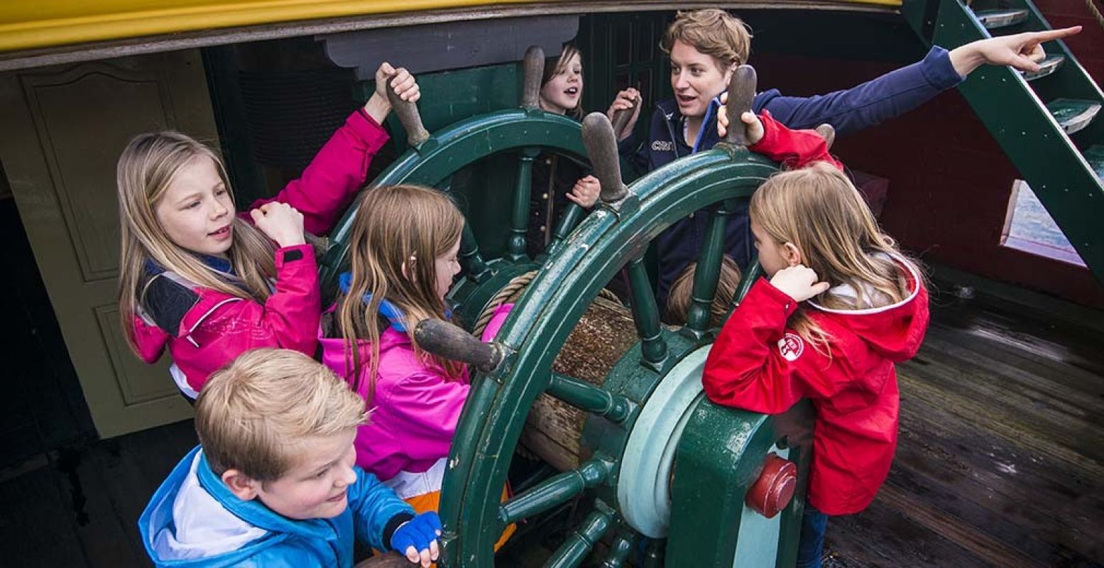 Ook Het Scheepvaartmuseum in Amsterdam opent gratis haar deuren voor basisschoolkinderen tijdens de staking. Foto: Het Scheepvaartmuseum.