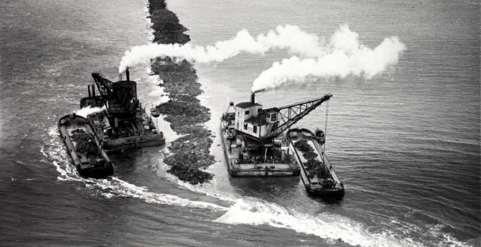 Honderd jaar geleden begon de inpoldering van de Zuiderzee. Foto: Commissie 100 jaar Zuiderzeewet