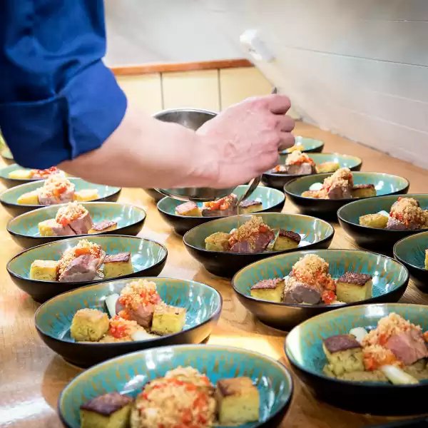 Uitmuntende catering. Foto: Twee Gebroederes