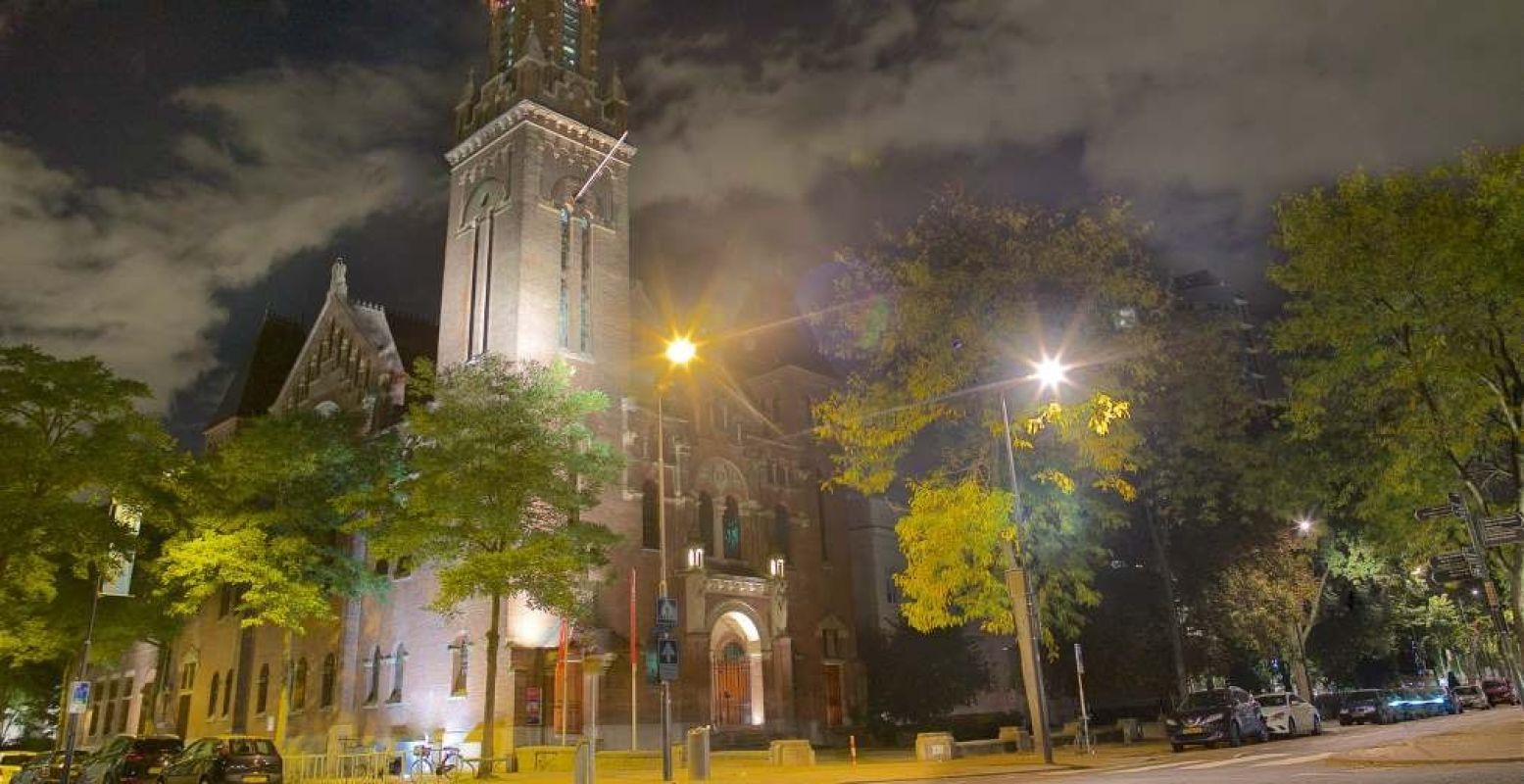 Het decor van de escaperoom: de Arminiuskerk in Rotterdam. Foto: Sherlocked © Cijrille