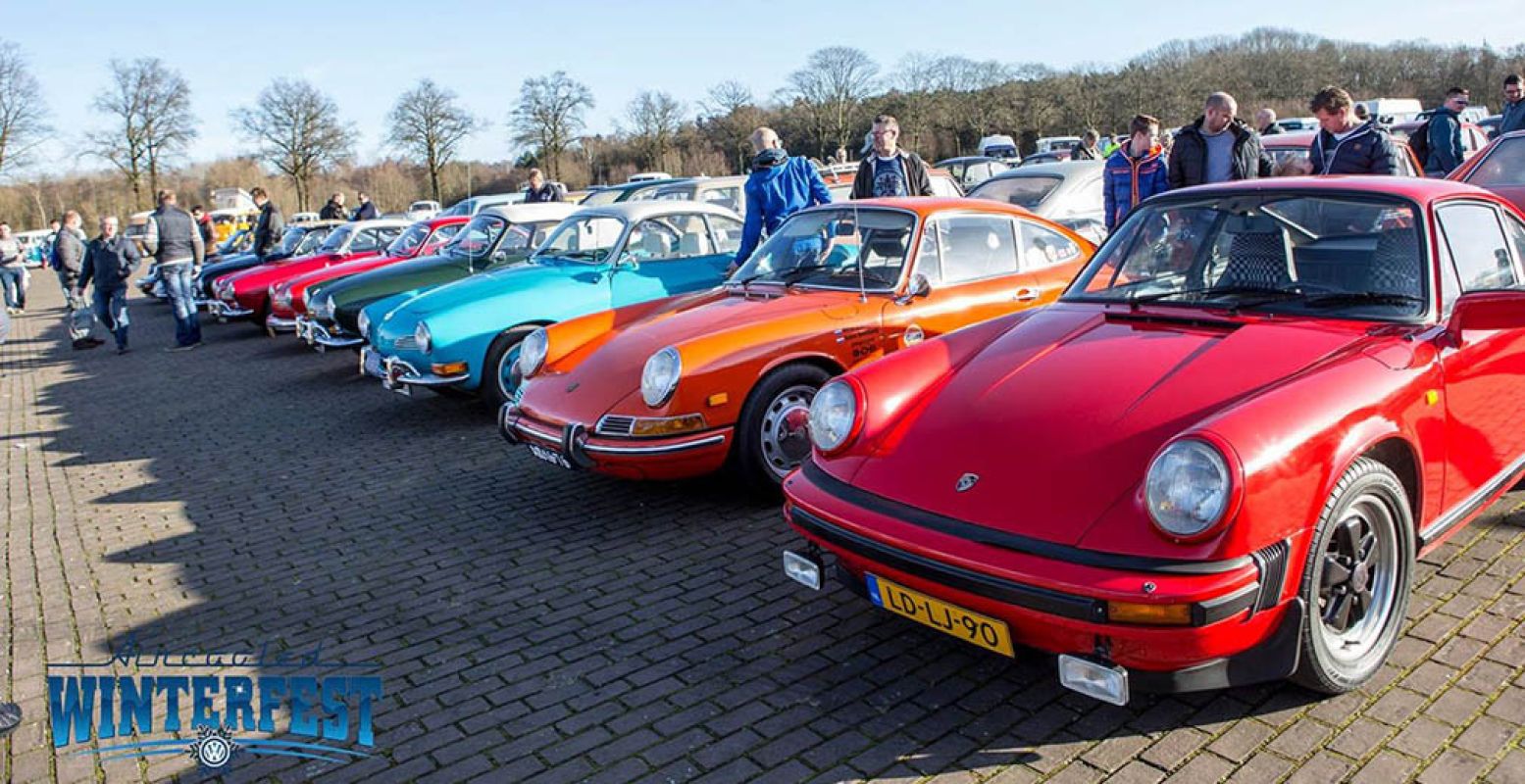 Bekijk de mooiste oldtimers en kleurrijke klassiekers in Rosmalen. Foto: Aircooled Winterfest.