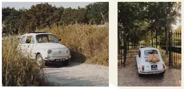 Fiat 500 Oldtimer rijden Foto: Fiat 500 Trouwauto