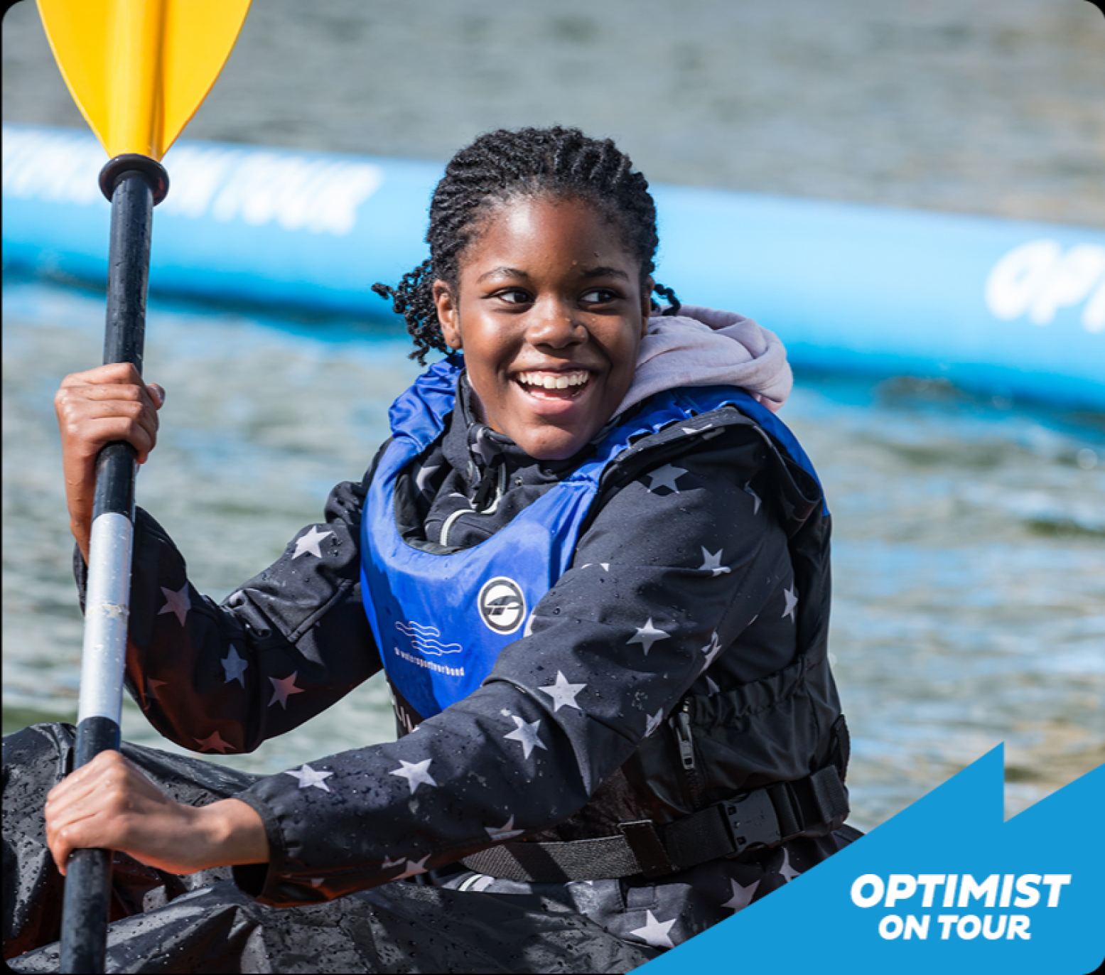 Allerlei workshops voor de kinderen op het water, van kanovaren tot windsurfen! Foto: Optimist on tour, Laurens Morel