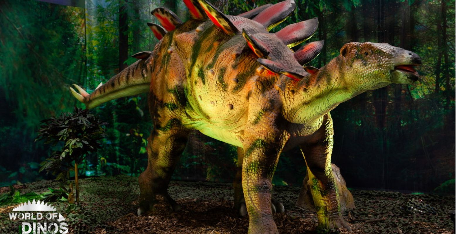 In World of Dinos kom je onder meer deze dino tegen. Foto: World of Dinos