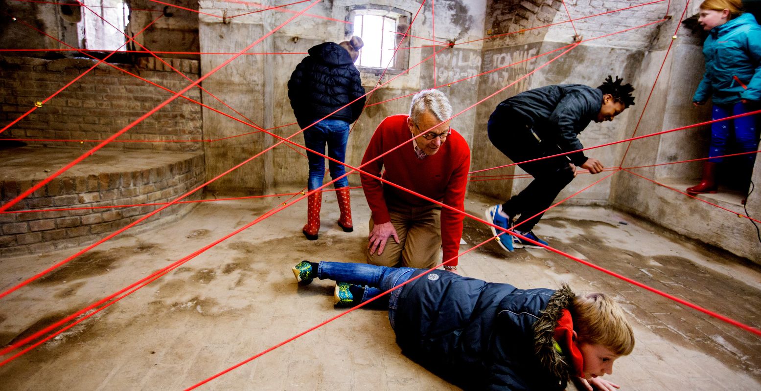 Voor avontuurlijke gezinnen is van alles te beleven in en om Fort Pannerden. Foto: Duncan de Fey