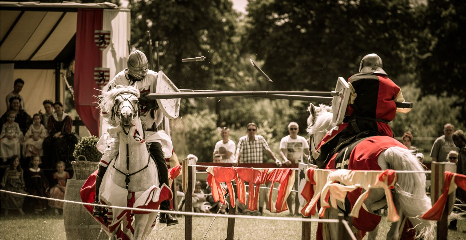 Wie wint de strijd om Kasteel Hoensbroek tijdens het bloedstollende riddertoernooi? Foto: Kasteel Hoensbroek