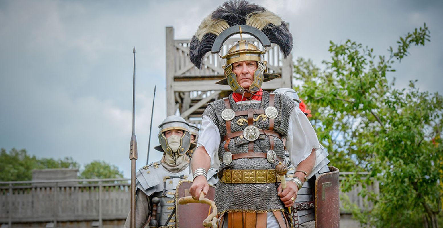 De Romeinen hebben bezit genomen van Themapark Archeon tijdens het Romeins Festijn. Kom kijken naar de soldaten, ambachtslieden en gladiatoren. Foto: persfoto Themapark Archeon